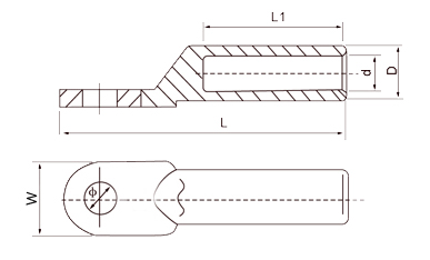 Cable Lug DT drawing