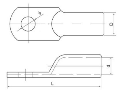 Cable Lug JG drawing