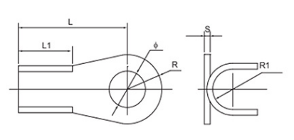 Cable Lug OT drawing