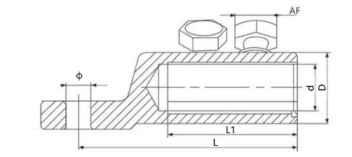 Shear Bolt Lug drawing